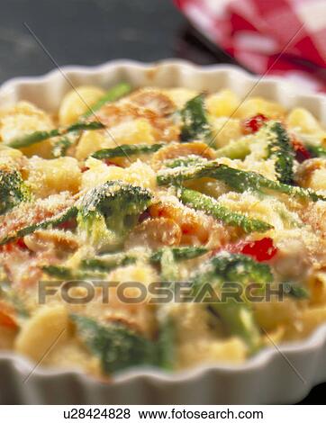 Stock Photo - Shrimp And Vegetable Gratin. Fotosearch