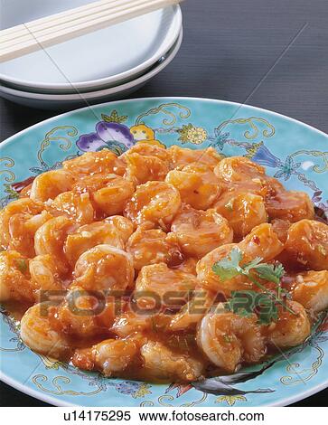 Stock Photography - Shrimp Chili Sauce. Fotosearch