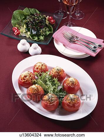 Picture - Stuffed Tomato. Fotosearch