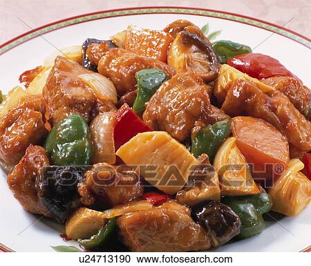 Stock Image - Sweet-And-Sour Pork. Fotosearch