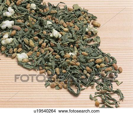 Tea With Whole Rice Containing Powdered Green Tea View Large Photo Image Picture - Tea With Whole Rice Containing Powdered Green Tea. Fotosearch