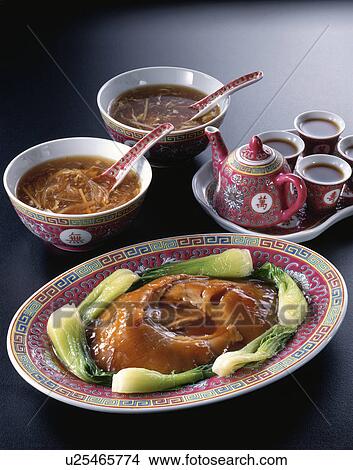Picture - Uncut Boiled Fish Of Shark Fin. Fotosearch
