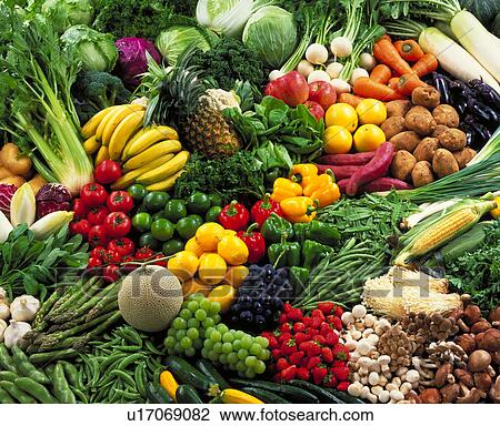 Stock Image - Vegetables, Fruits. Fotosearch
