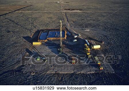 Stock Photo - Drill Site Preparation. Fotosearch