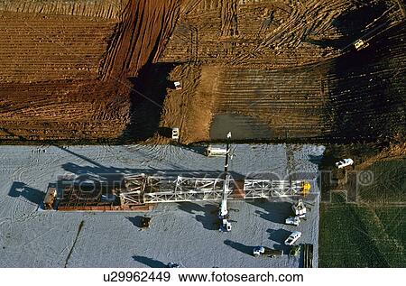 Drill Site Preparation View Large Photo Image Stock Photo - Drill Site Preparation. Fotosearch
