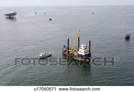 Liftboat Performing Production Platform Maintenance View Large Photo Image Stock Image - Liftboat Performing Production Platform Maintenance. Fotosearch