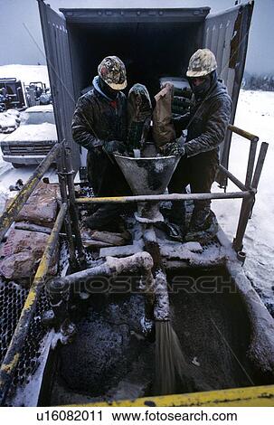 Mixing Cement at Drilling Site View Large Photo Image Stock Image - Mixing Cement at Drilling Site. Fotosearch