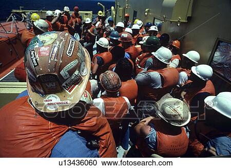 Offshore Oil Drilling Rig Crew Lifeboat Drill View Large Photo Image Stock Image - Offshore Oil Drilling Rig Crew Lifeboat Drill. Fotosearch