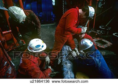 Offshore Oil Drilling Rig Crew View Large Photo Image Stock Photograph - Offshore Oil Drilling Rig Crew. Fotosearch