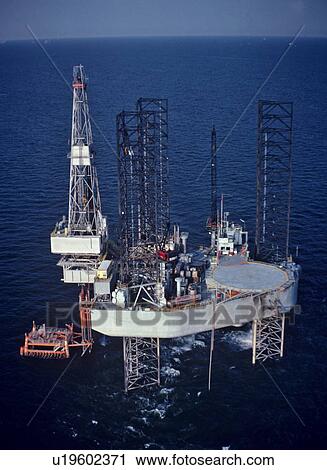 Offshore Oil Drilling Rig Operating over Jacket View Large Photo Image Stock Image - Offshore Oil Drilling Rig Operating over Jacket. Fotosearch