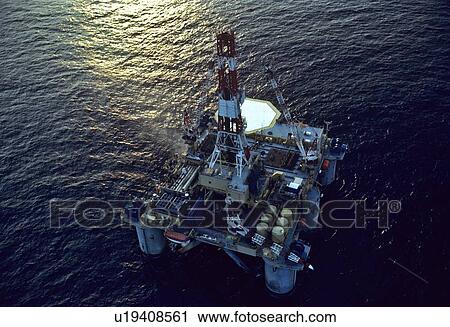Offshore Oil Drilling Rig View Large Photo Image Stock Image - Offshore Oil Drilling Rig. Fotosearch