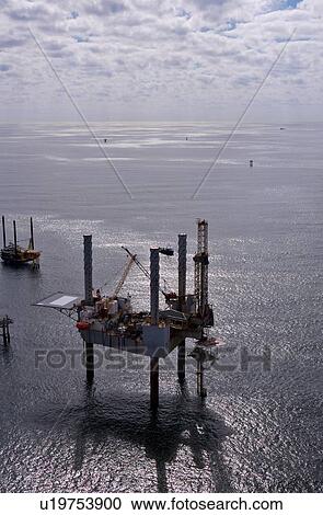 Offshore Oil Drilling Rig View Large Photo Image Stock Image - Offshore Oil Drilling Rig. Fotosearch