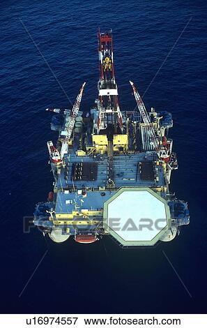 Offshore Oil Drilling Rig View Large Photo Image Stock Photo - Offshore Oil Drilling Rig. Fotosearch