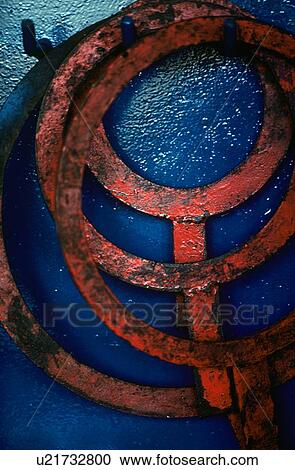 Stock Image - Offshore Oil Drilling Rig Tools. Fotosearch