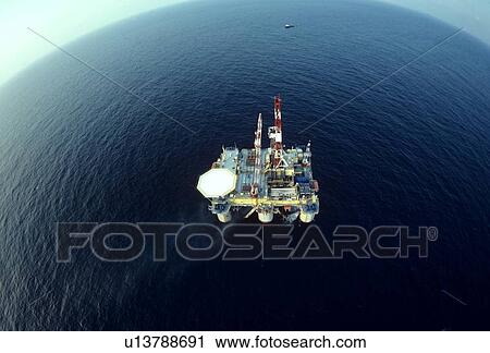 Offshore Oil Drilling Rig with Fisheye Lens View Large Photo Image Stock Image - Offshore Oil Drilling Rig with Fisheye Lens. Fotosearch
