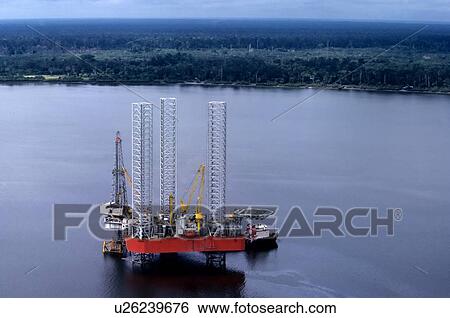 Offshore Oil Drilling Rig Working in Sumatra View Large Photo Image Stock Photograph - Offshore Oil Drilling Rig Working in Sumatra. Fotosearch