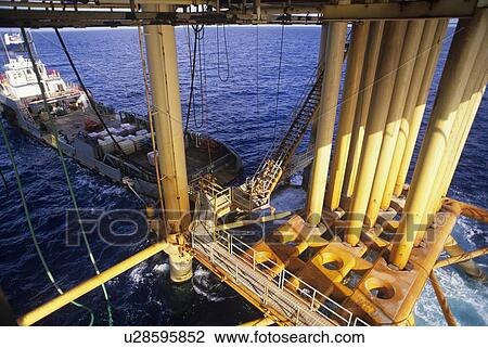 Offshore Production Platform Drilling Template View Large Photo Image Stock Image - Offshore Production Platform Drilling Template. Fotosearch