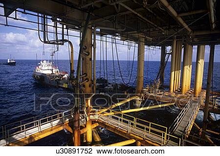 Offshore Production Platform Drilling Template View Large Photo Image Stock Image - Offshore Production Platform Drilling Template. Fotosearch