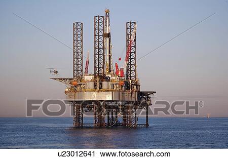 Offsore Oil Drilling Rig View Large Photo Image Stock Image - Offsore Oil Drilling Rig. Fotosearch