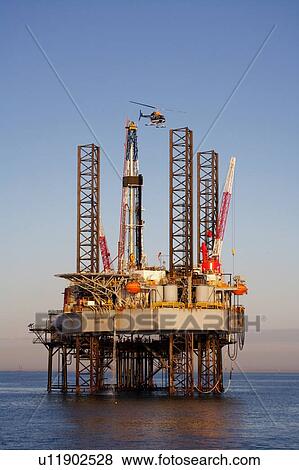 Stock Photo - Offsore Oil Drilling Rig. Fotosearch