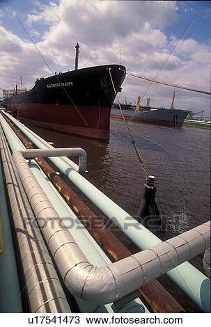 Oil Tanker Docking View Large Photo Image Stock Image - Oil Tanker Docking. Fotosearch