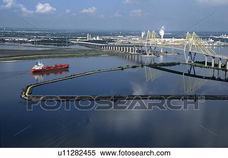 Oil Tanker in Houston Ship Channel at Fred Hartman Bridge View Large Photo Image Stock Photography - Oil Tanker in Houston Ship Channel at Fred Hartman Bridge. Fotosearch