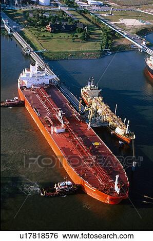Oil Tanker Offloading in Houston Ship Channel View Large Photo Image Stock Photograph - Oil Tanker Offloading in Houston Ship Channel. Fotosearch
