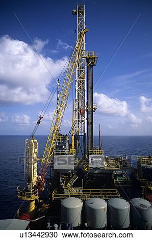 Onboard Offshore Oil Drilling Rig View Large Photo Image Stock Image - Onboard Offshore Oil Drilling Rig. Fotosearch