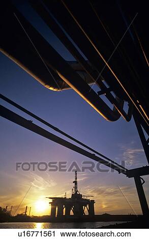 Silhouette of Offshore Oil Drilling Rig in Shipyard View Large Photo Image Stock Image - Silhouette of Offshore Oil Drilling Rig in Shipyard. Fotosearch