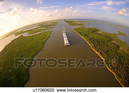 Tugboat Moving Barge in Inland Waterway with Fisheye Lens View Large Photo Image Stock Image - Tugboat Moving Barge in Inland Waterway with Fisheye Lens. Fotosearch