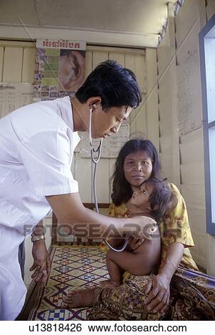 Stock Photograph - 4166, people, doctor, person, hand, baby. Fotosearch