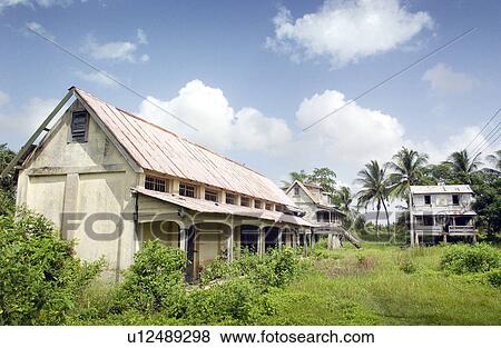 Stock Photo - address, house, abode, frederikshof, surinam, old. Fotosearch