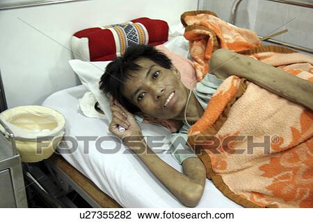Stock Image - aids, person, patients, hiv, thailand, people. Fotosearch