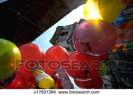 balloons, santa, sinulog, chuch, nino, party View Large Photo Image Picture - balloons, santa, sinulog, chuch, nino, party. Fotosearch