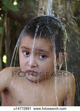 bath, person, taking, boy, honduras, people View Large Photo Image Stock Image - bath, person, taking, boy, honduras, people. Fotosearch