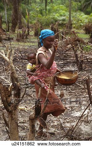 Stock Image - bay, people, liberia, 3120, person, woman. Fotosearch