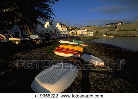 Stock Image - boats, atlantic, france, belle, water. Fotosearch