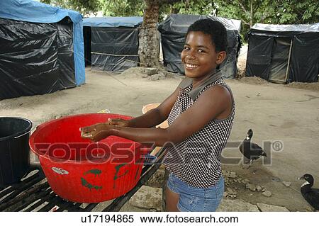 Stock Photography - brazil, people, washing, female, person, woman. Fotosearch