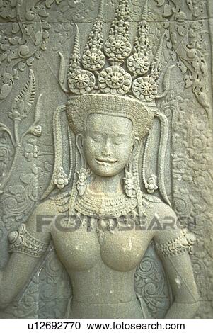 cambodia, art, wat, angkor, khmer, woman View Large Photo Image Stock Image - cambodia, art, wat, angkor, khmer, woman. Fotosearch