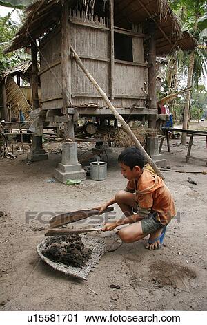 Stock Image - cambodia, child, kid, children, person, people. Fotosearch