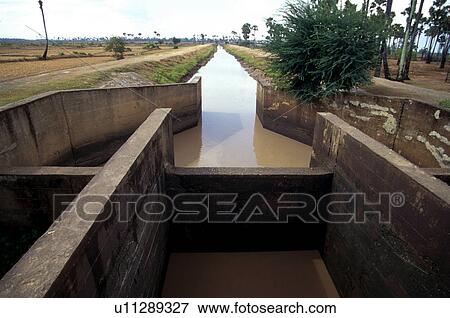 cambodia, water, takeo, canal, irrigation, 3798 View Large Photo Image Stock Photo - cambodia, water, takeo, canal, irrigation, 3798. Fotosearch