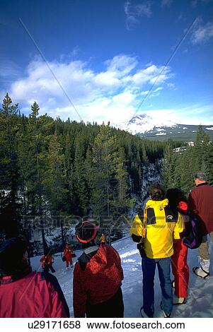 canadian, winter, mountain, up, hiking, people View Large Photo Image Stock Photo - canadian, winter, mountain, up, hiking, people. Fotosearch