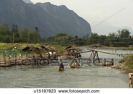 canoes, people, tourists, laos, person, water View Large Photo Image Stock Image - canoes, people, tourists, laos, person, water. Fotosearch