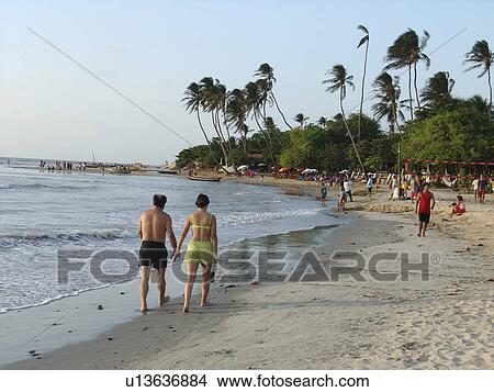 Picture - ceara, people, jericoacoara, brazil, person, beach. Fotosearch