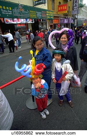 chinatown, woman, children, girl, people, family View Large Photo Image Stock Image - chinatown, woman, children, girl, people, family. Fotosearch