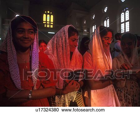 Stock Image - christian, person, religion, india, 5382, people. Fotosearch