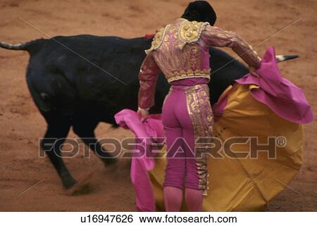 Stock Photograph - closely, fighting, sport, national, spain, bull. Fotosearch