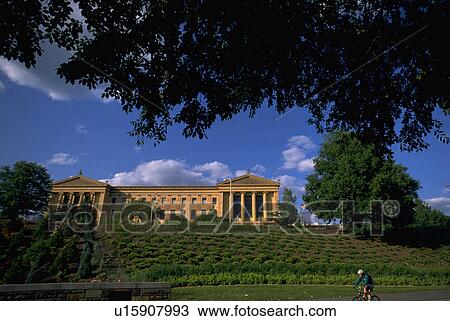 Stock Image - columns, museum, landmark, pa, art, philadelphia. Fotosearch