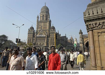 Stock Photograph - constructed, person, building, gothic, india, people. Fotosearch