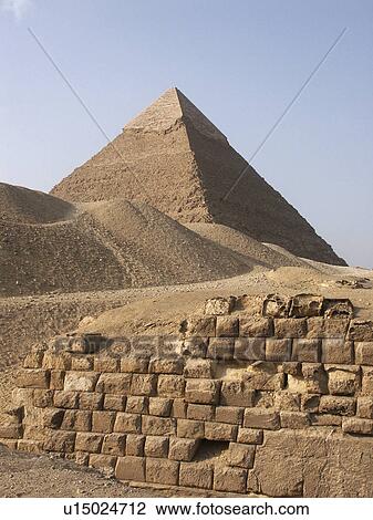 Stock Image - developing, pyramids, country, 2002, giza, egypt. Fotosearch